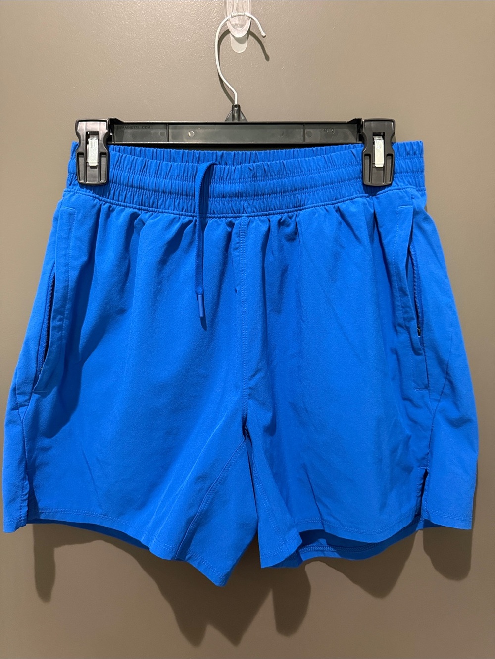 all in motion Men's Athletic Drawstring Shorts in Bright Blue